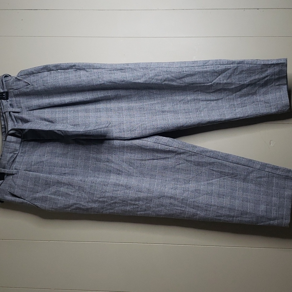 Women's High Rise Tapered Ankle Tie Front Pants - A New day